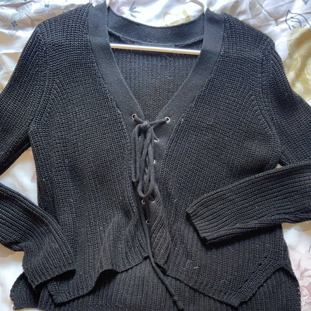 Forever 21 tie up sweater